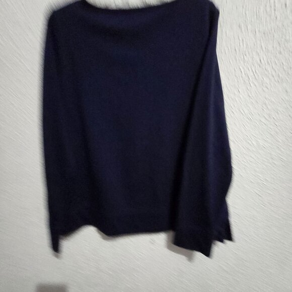 Kim Rogers Womens XL Navy Pullover Sweater With Rhinestone Detail - Picture 5 of 7